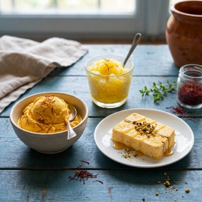 gelato zafferano saffron ice cream